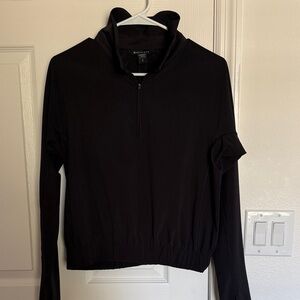 Athleta | Light Weight Black Women's Quarter-Zip Popover